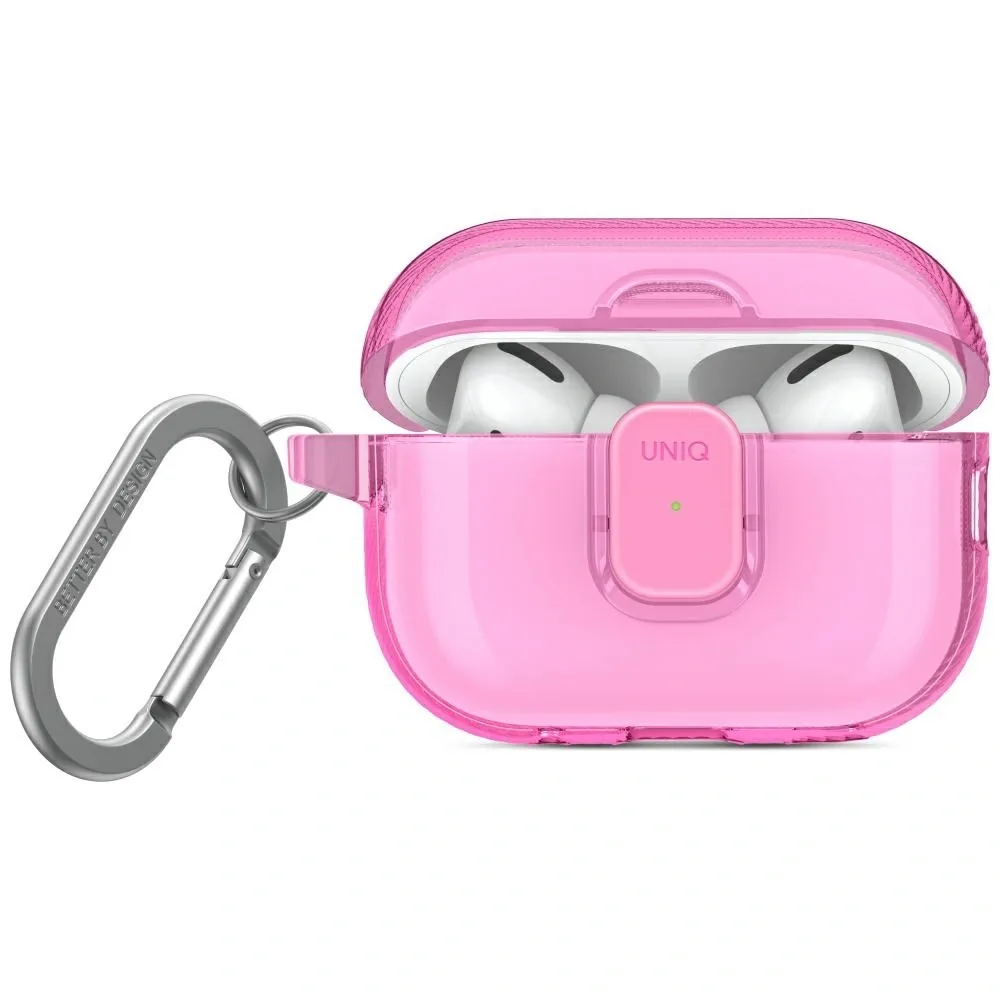 Kryt UNIQ Glase Pro Apple AirPods Pro 2 Lock Case pink