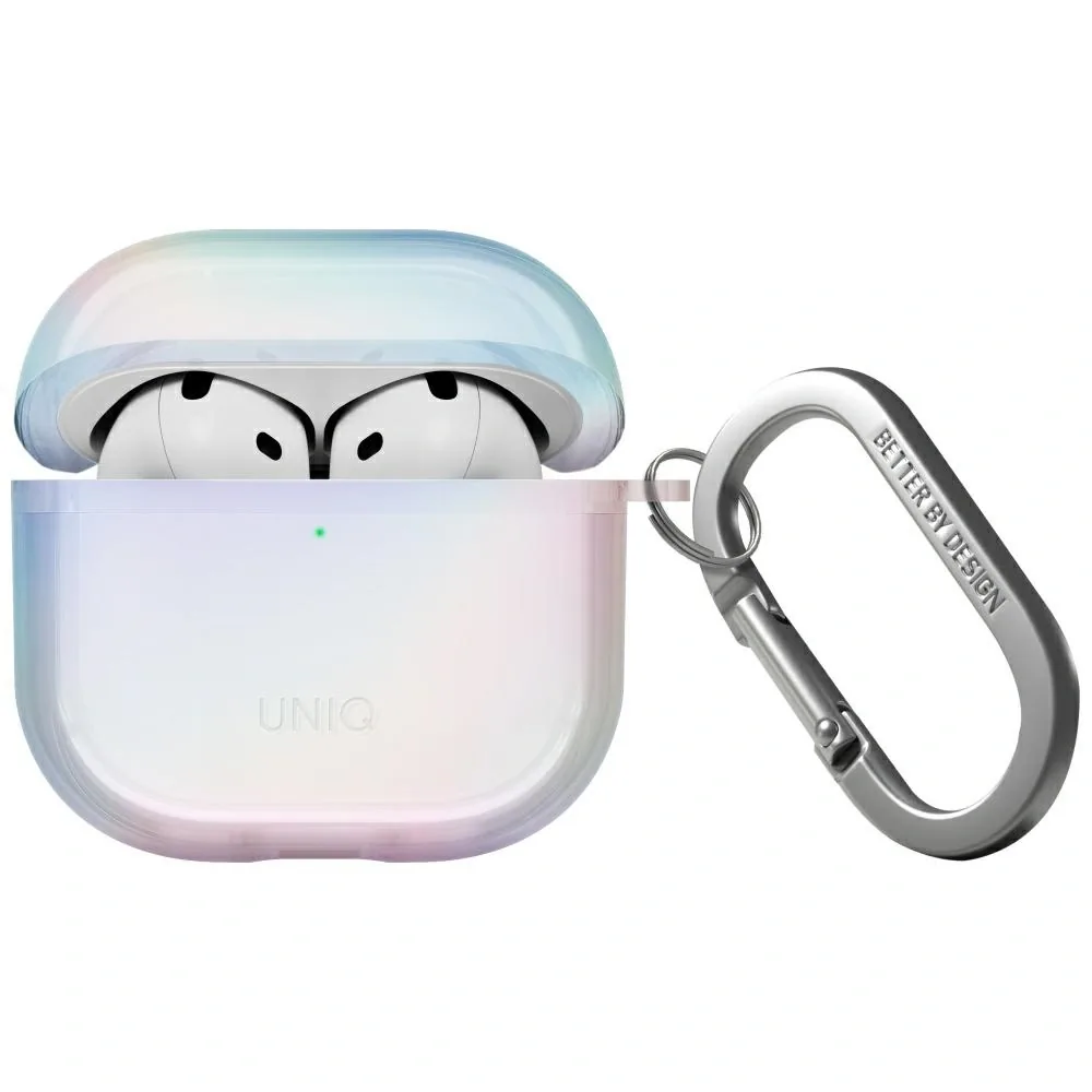 Kryt UNIQ Iridescia Apple AirPods 4 Hang Case holo quartz
