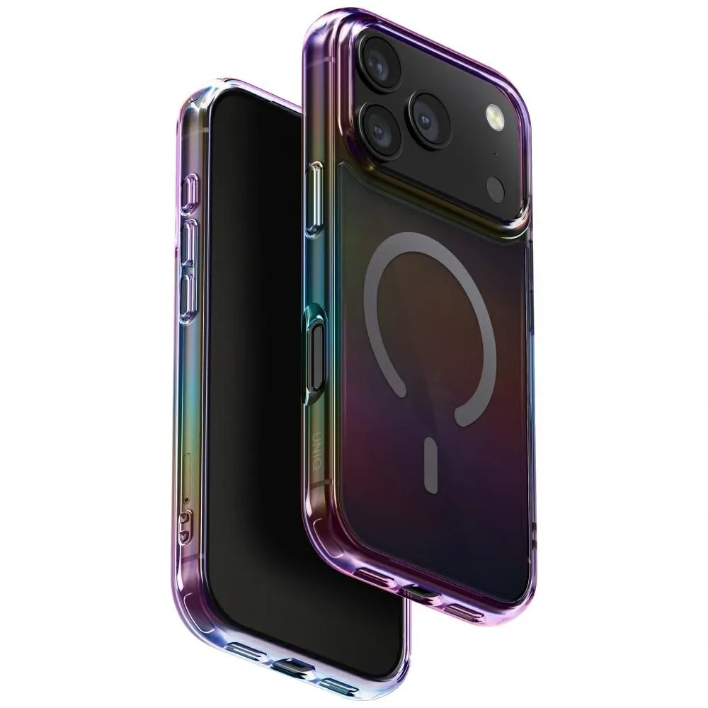 Kryt UNIQ Iridescia Apple iPhone 17 Pro MagClick Charging midnight quartz