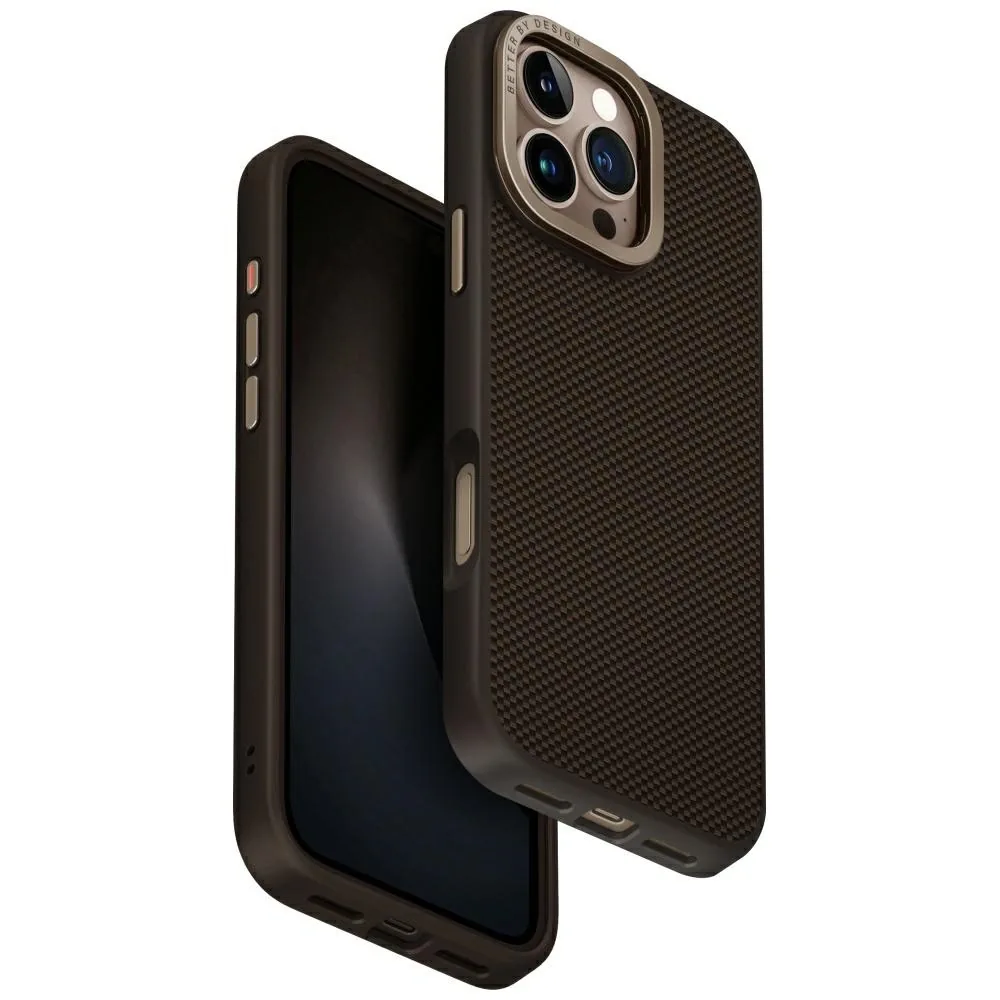 Kryt UNIQ Keva Max Apple iPhone 16 Pro Max Magclick Charging Camera Stand brown