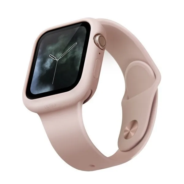 Kryt UNIQ Lino case Apple Watch 4/5/6/7/8/9/SE 44/45mm pink/blush pink