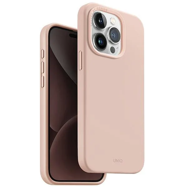 Kryt UNIQ Lino Hue Apple iPhone 15 Pro MagClick Charging blush pink