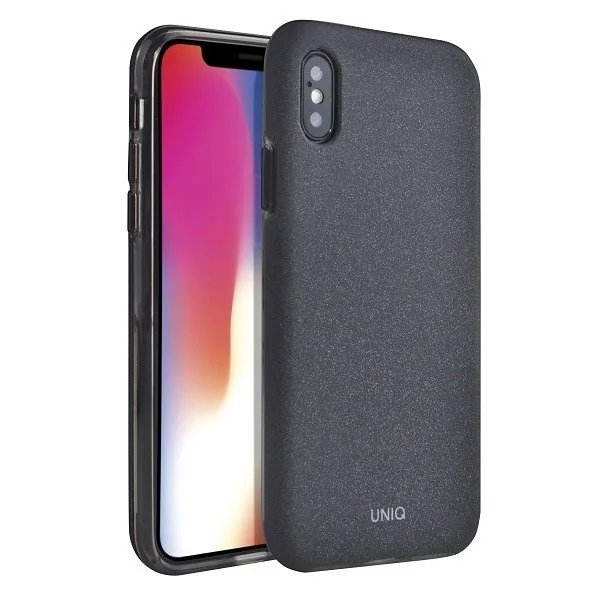 Kryt UNIQ Lithos iPhone XS Max charcoal black