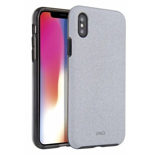 Kryt UNIQ Lithos iPhone XS Max light grey