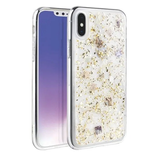 Kryt UNIQ Lumence Clear iPhone XS Max Champagne gold