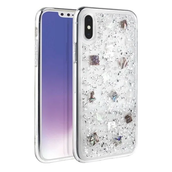 Kryt UNIQ Lumence Clear iPhone XS Max Perivvinkle silver