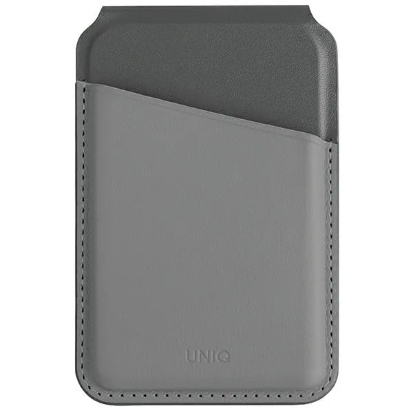 Knížkové pouzdro UNIQ Lyden DS RFID magnetic wallet with stand function charcoal grey-black