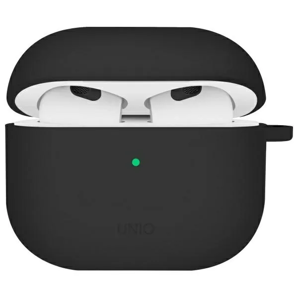 Kryt UNIQ Nexo Apple AirPods 4 + Ear Hooks Silicone black
