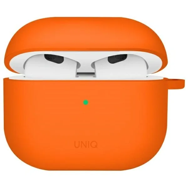 Kryt UNIQ Nexo Apple AirPods 4 + Ear Hooks Silicone volt orange