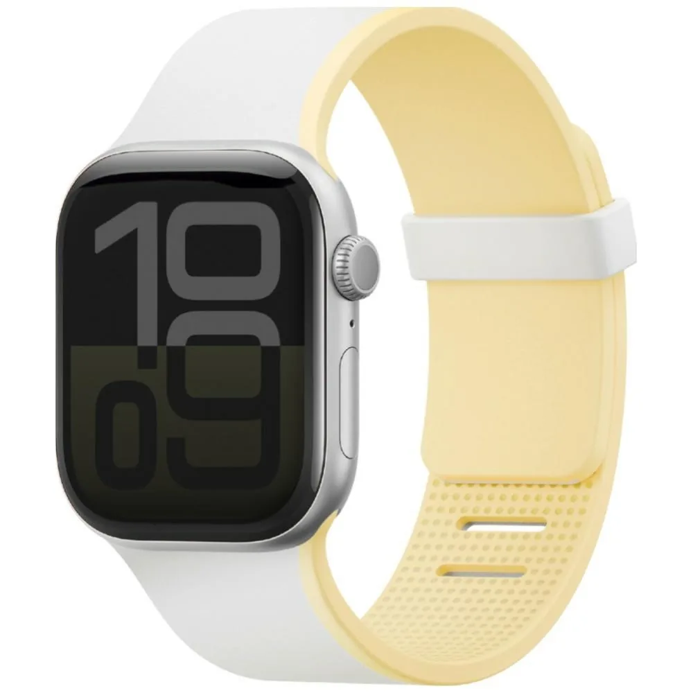 UNIQ Revix IV Premium Apple Watch 42/41/40mm Edition Reversible Magnetic white-yellow