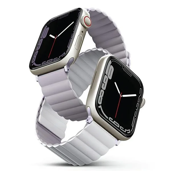 Kryt UNIQ Revix strap Apple Watch 4/5/6/7/8/SE/SE2/9/10 40/41/42mm Reversible Magnetic lilac-white/lilac-white