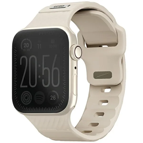 UNIQ Stride Apple Watch Series1/2/3/4/5/6/7/8/9/SE/SE2 38/40/41mm FKM Rubber Strap pale khaki