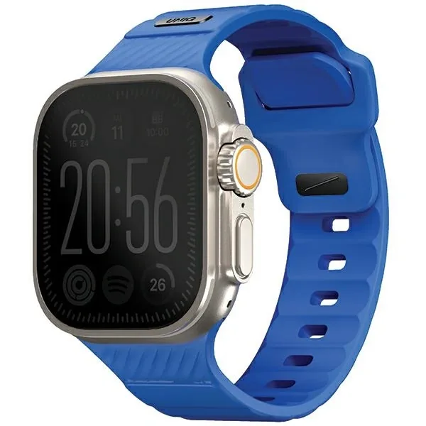 UNIQ Stride Apple Watch Series1/2/3/4/5/6/7/8/9/SE/SE2/Ultra/Ultra 2 42/44/45/49mm FKM Rubber Strap cobalt blue