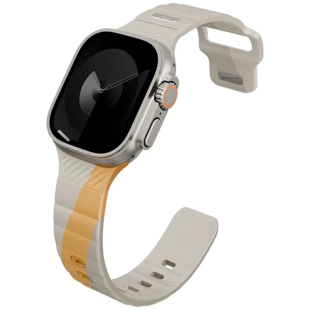 UNIQ Stride De Rubber Apple Watch 6/7/8/9/10/SE/Ultra 1/2 44/45/46/49mm beige