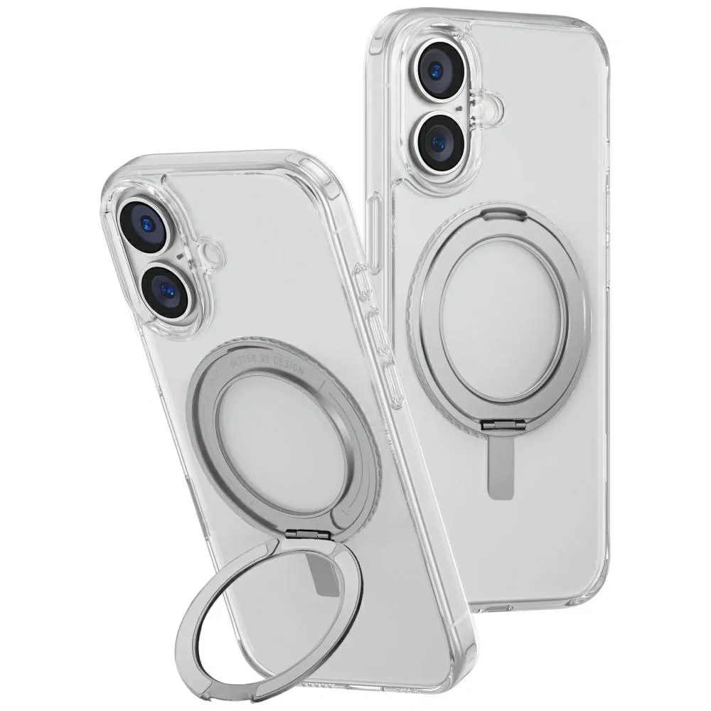 Kryt UNIQ Swivix Apple iPhone 16 360 Rotating Kickstand clear