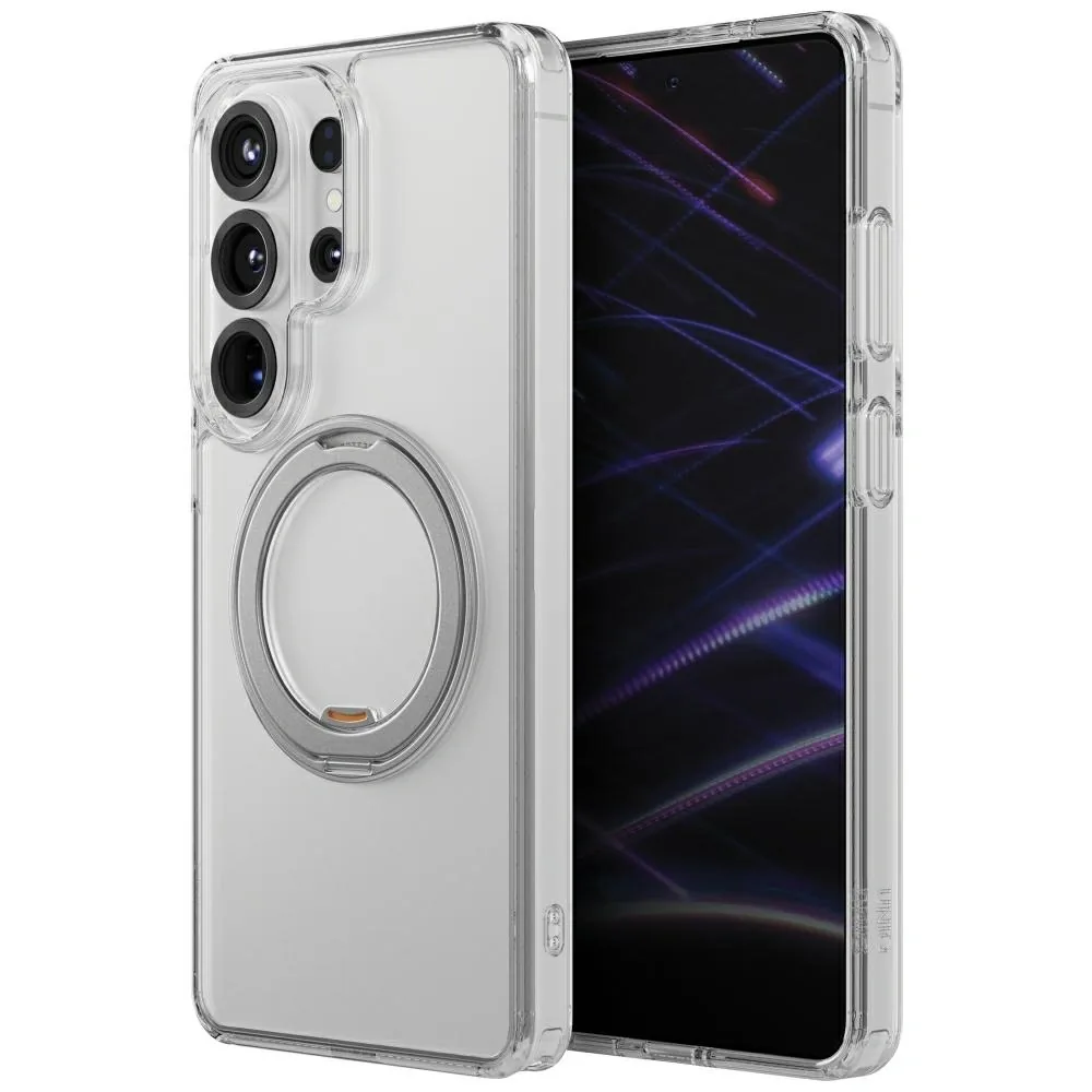 Kryt UNIQ Swivix Samsung Galaxy S26 Ultra 360 Rotating Kickstand Transparent