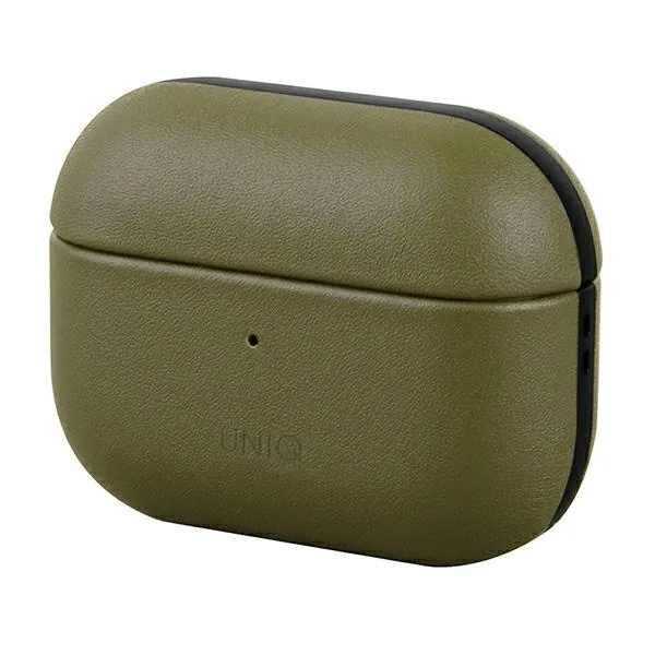 Kryt UNIQ Terra Apple AirPods Pro Genuine Leather olive