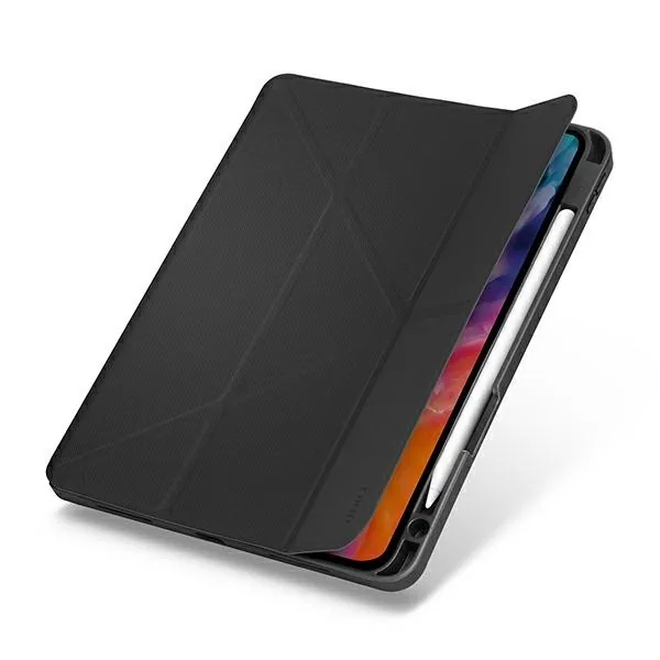 Kryt UNIQ Transforma Rigor Apple iPad Air 10.9 2020/2022 (4 i 5 gen) / iPad Air 11 2024 (6 gen) charcoal grey Antimicrobial