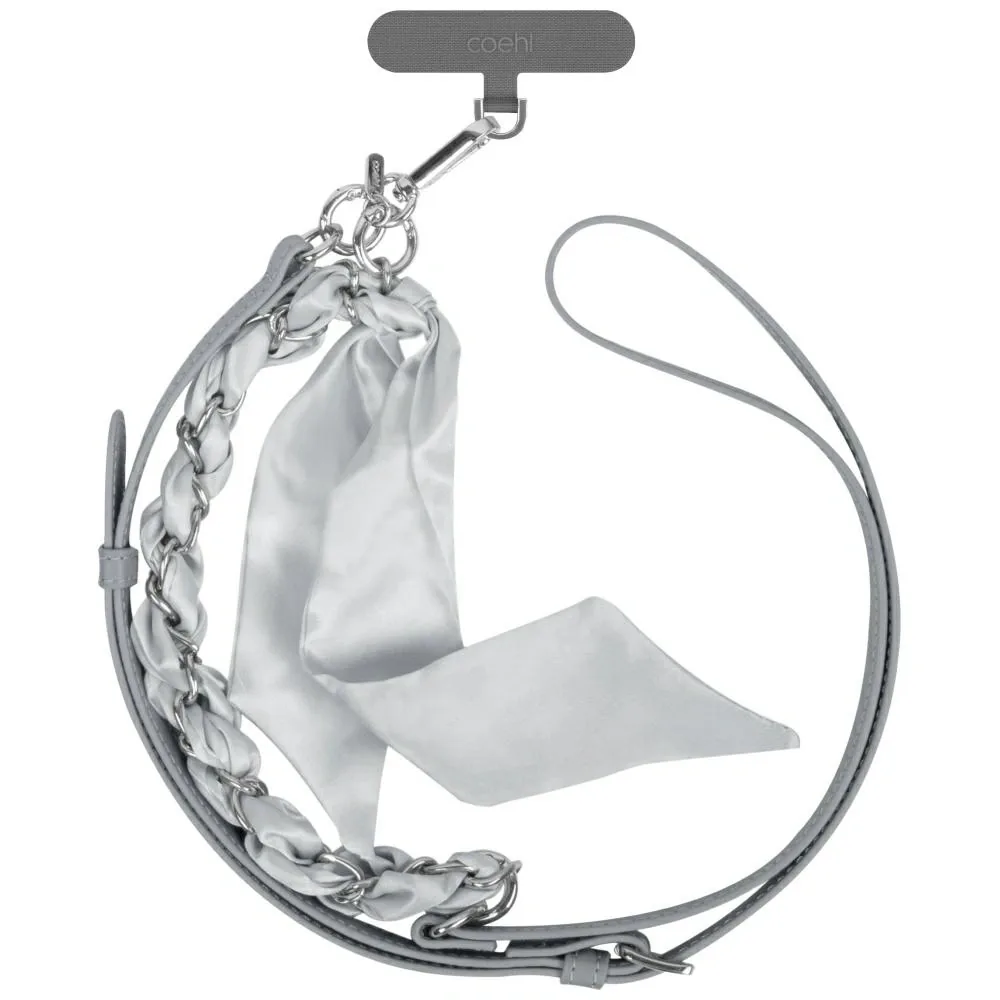 Šňůrka UNIQ Universal 2in1 phone lanyard Coehl Caryne grey