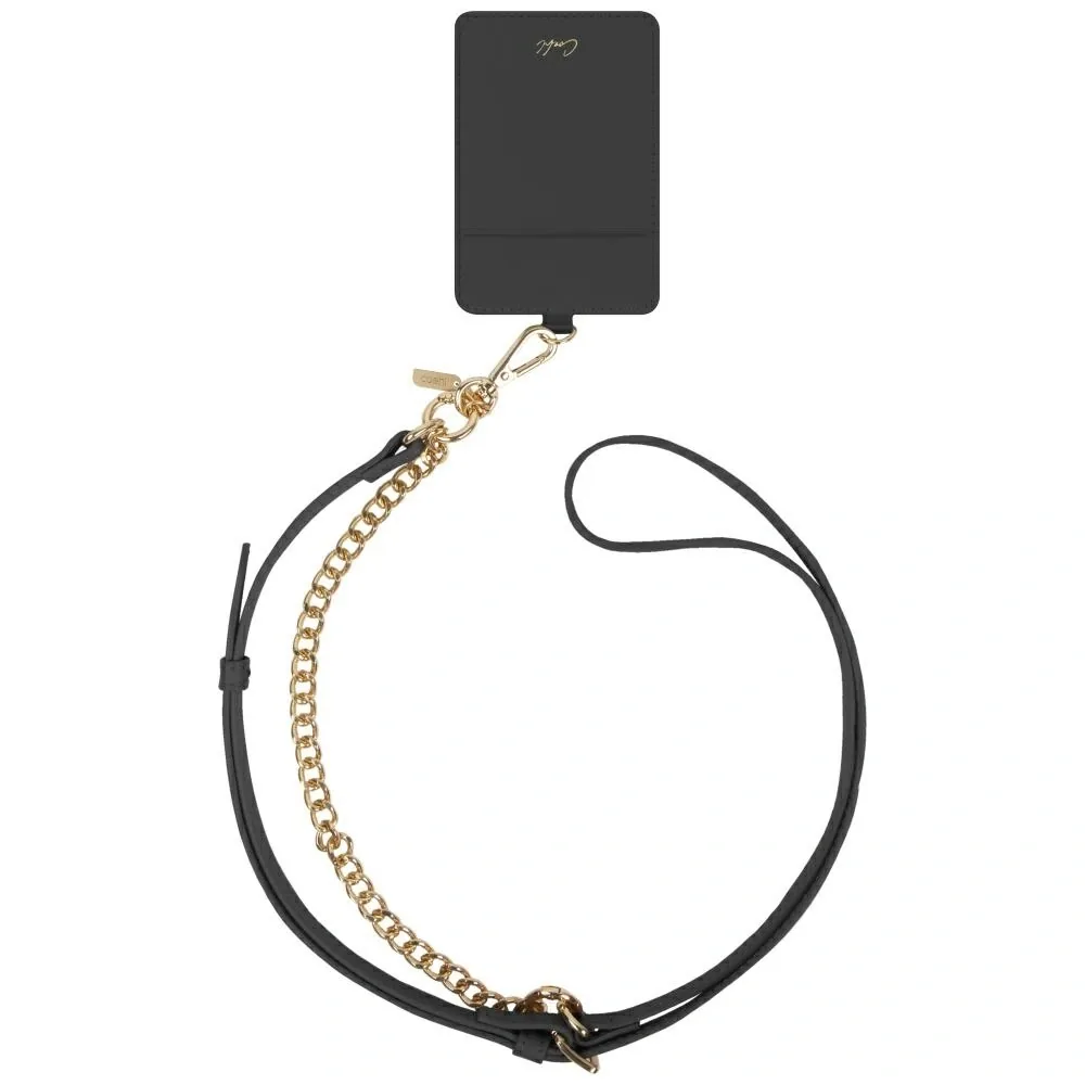Knížkové Šňůrka UNIQ Universal 3in1 phone lanyard Coehl Caryne with a card wallet ebony