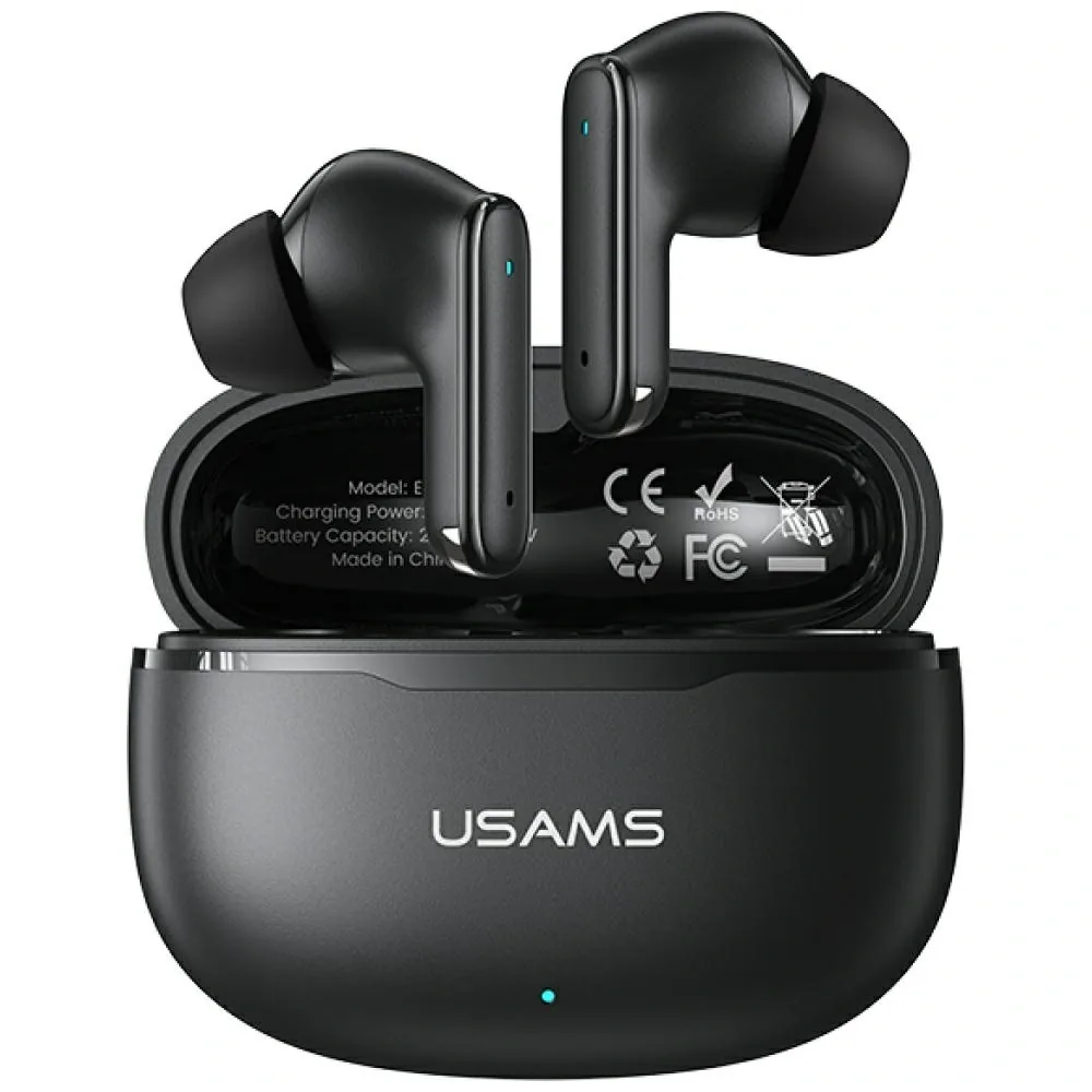 Sluchátka USAMS E05 Wireless In-Ear TWS  Bluetooth 6.0 Black