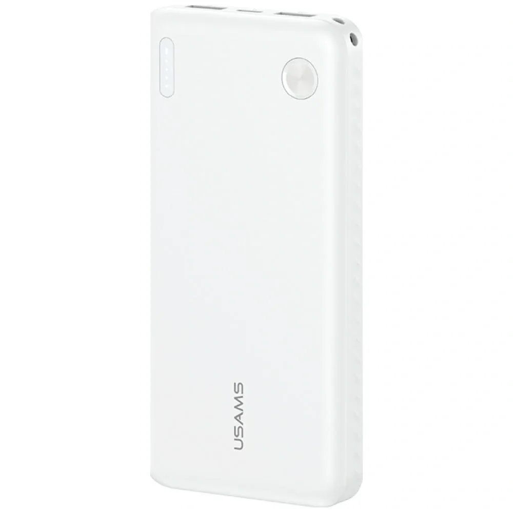 USAMS PB83 2xUSB-A, USB-C 10000mAh white