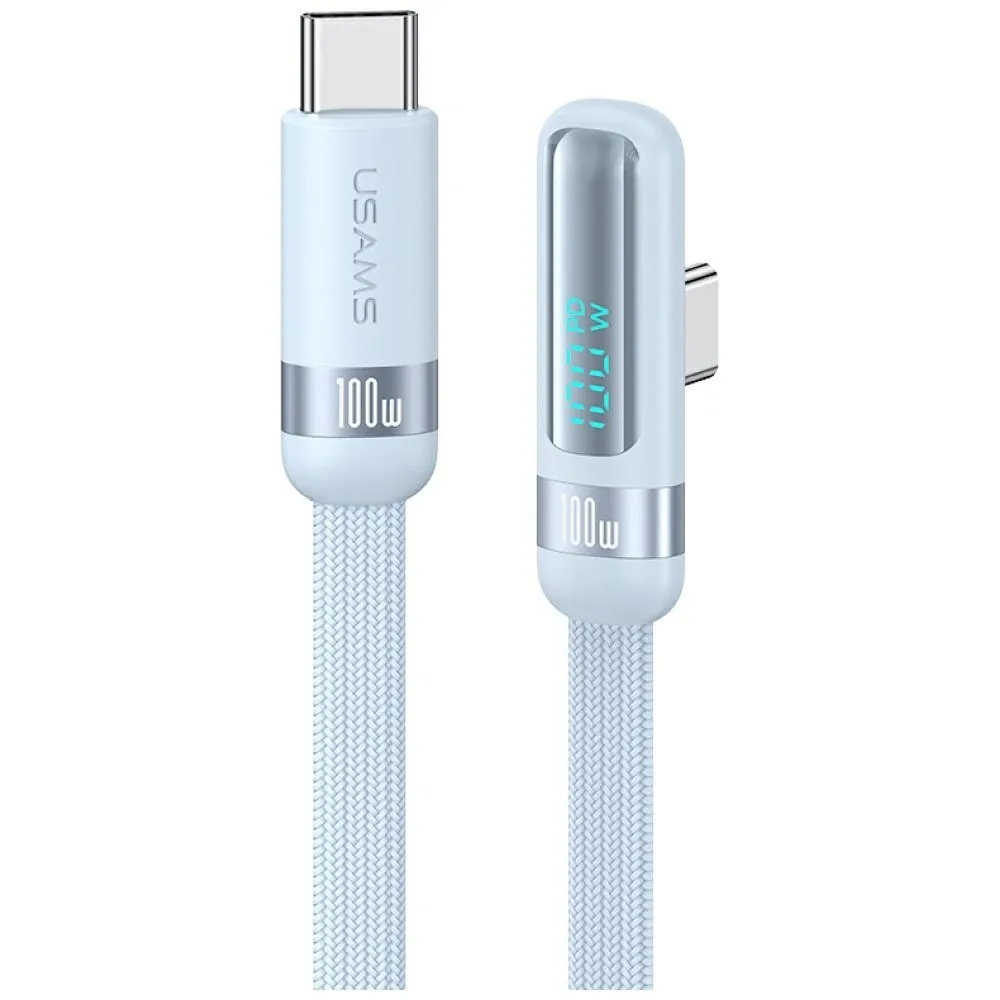 USAMS US-SJ653 PD 100W USB-C / USB-C Cable 1.2m blue