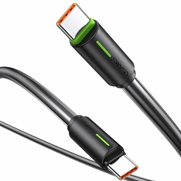 USAMS US-SJ734 SJ73460W YU Series SJ734USB01 USB-C / USB-C cable 1m black