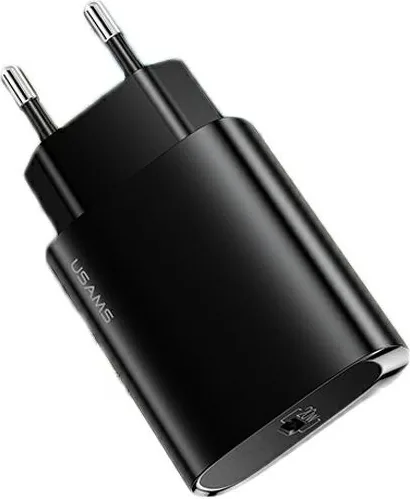 Síťová nabíječka USAMS  1xUSB-C T39 20W PD3.0 Fast Charging black CC131TC01 (US-CC131)