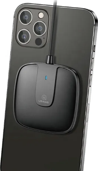 Bezdrátová nabíječka USAMS Wireless Charger US-CD153 magnetic 15W Apple iPhone 12 series black CD153DZ01