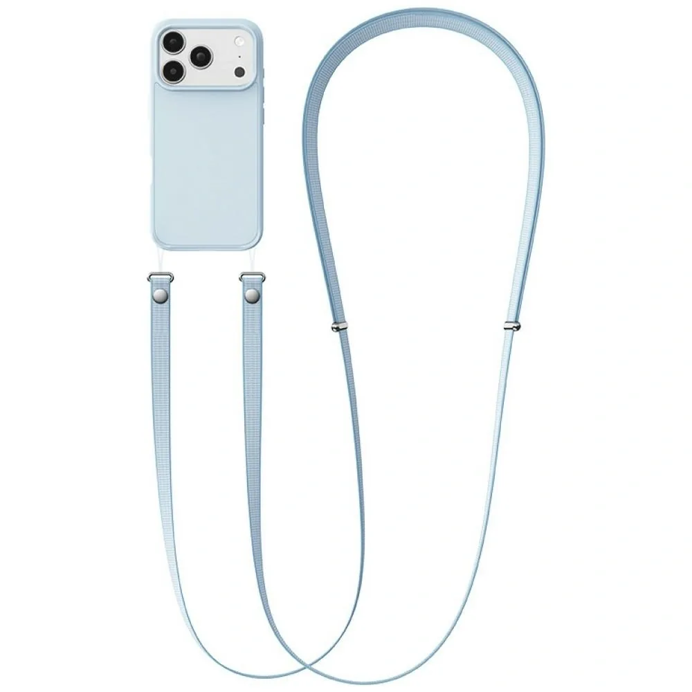 Šňůrka USAMS ZB360 Phone Lanyard 1.08-2.08m Light Blue