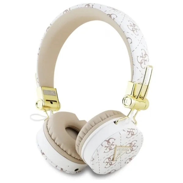 Kryt Wireless over-ear headphones Guess ENC GUBH70E4PTMH 4G Triangle Round Shape white