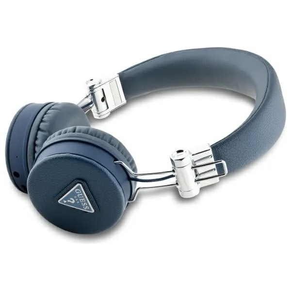 Kryt Wireless over-ear headphones Guess ENC GUBH70PGTSPSB Grained Classic Round Shape blue