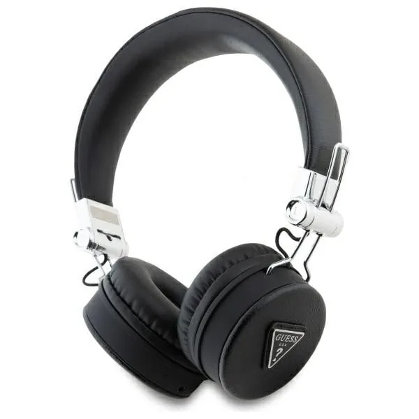 Kryt Wireless over-ear headphones Guess ENC GUBH70PGTSPSK Grained Classic Round Shape black