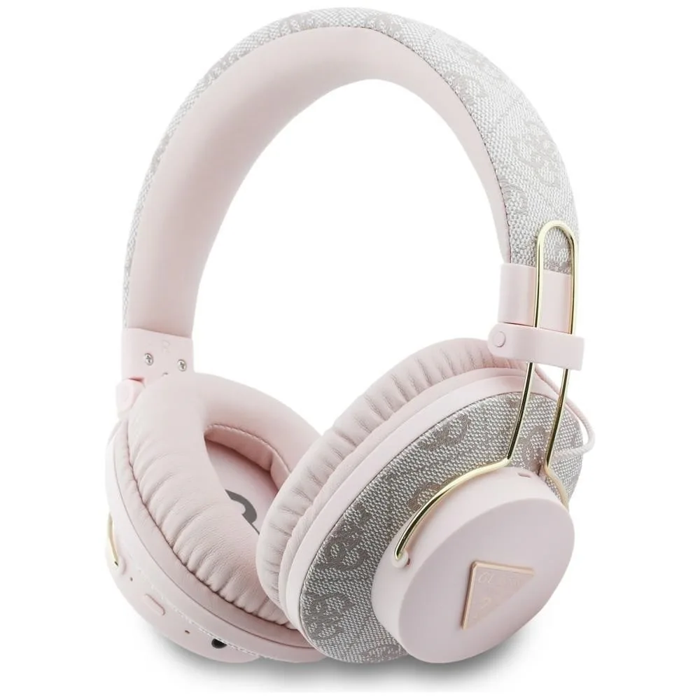 Kryt Wireless over-ear headphones Guess Triangle Logo ENC pink