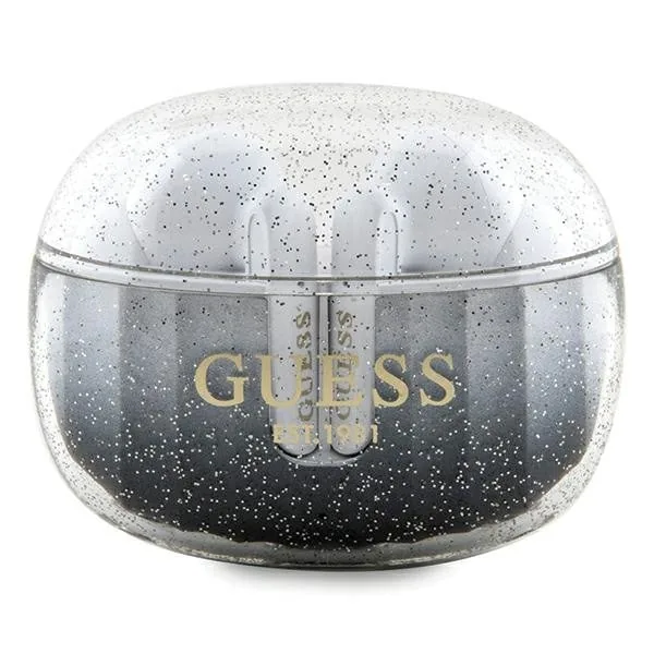 Sluchátka Wireless TWS in-ear Guess GUTWSHDGKEEK + docking station Glitter Gradient black