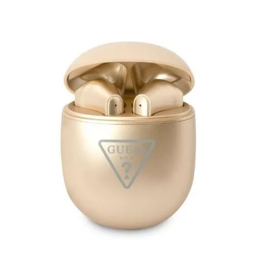 Kryt Wireless TWS in-ear headphones Guess GUTWST82TRD TWS + docking station Triangle Logo gold
